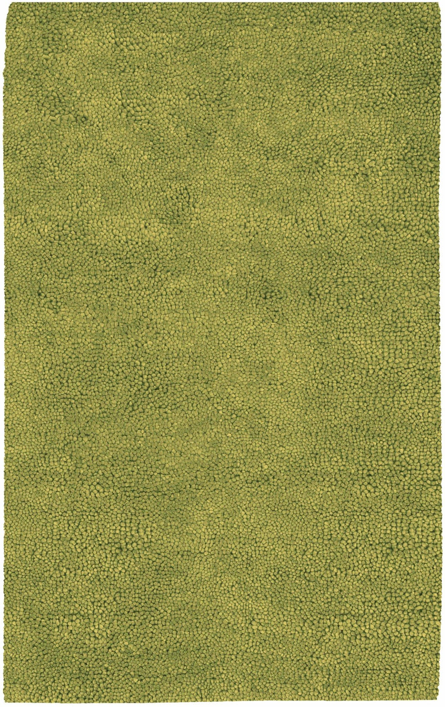 Frederika Modern Solid Olive Wool Shag Rug - The Rug Decor