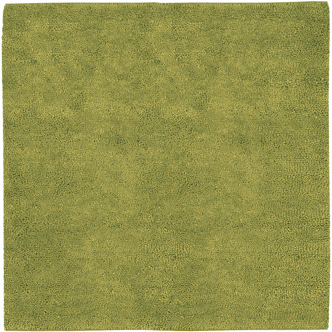 Frederika Modern Solid Olive Wool Shag Rug - The Rug Decor