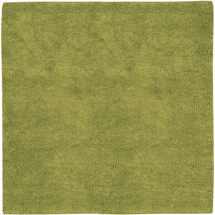 Frederika Modern Solid Olive Wool Shag Rug - The Rug Decor