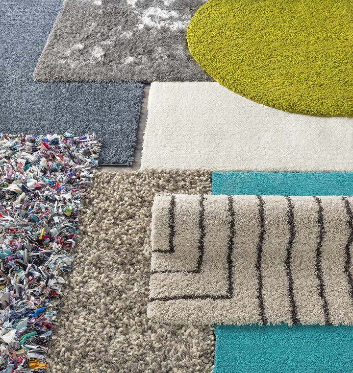 Frederika Modern Solid Olive Wool Shag Rug - The Rug Decor