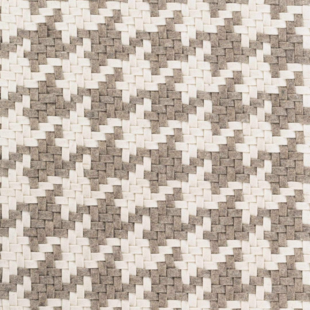 Freeport Beige & Gray Hand Woven Wool Area Rug - The Rug Decor