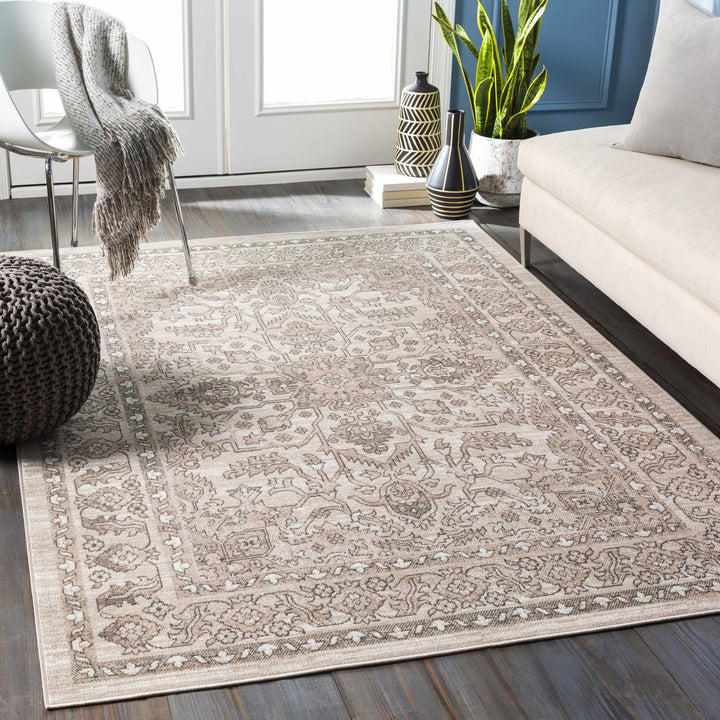 Frenchburg Traditional Style Beige Area Rug - The Rug Decor