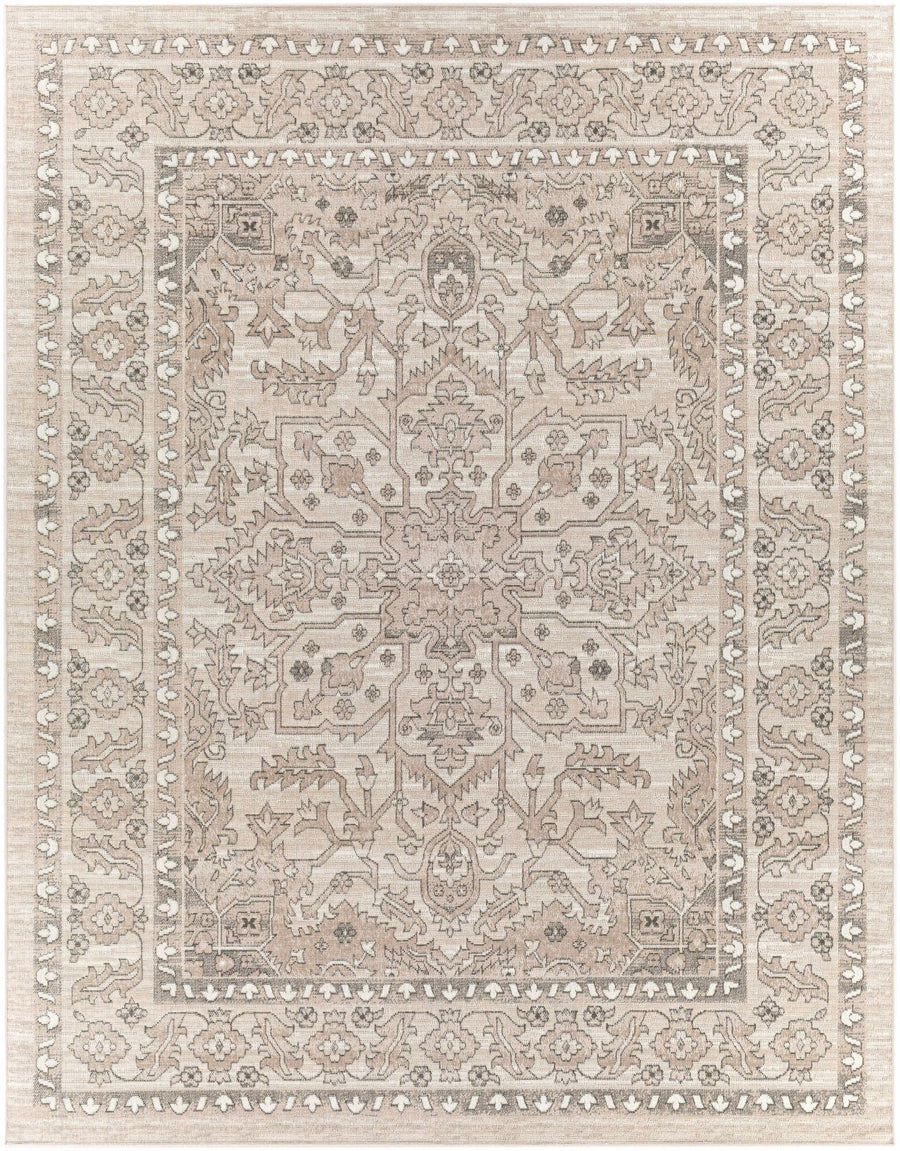 Frenchburg Traditional Style Beige Area Rug - The Rug Decor