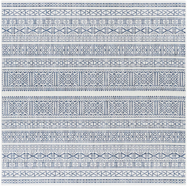 Freshwater Ivory And Blue Modern Style Outdoor Area Rug