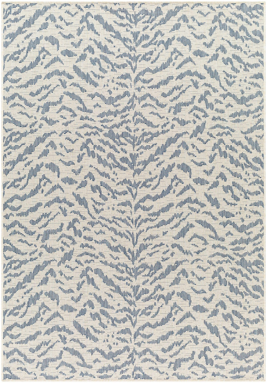 Friso Contemporary Abstract Blue And Ivory Area Rug - The Rug Decor