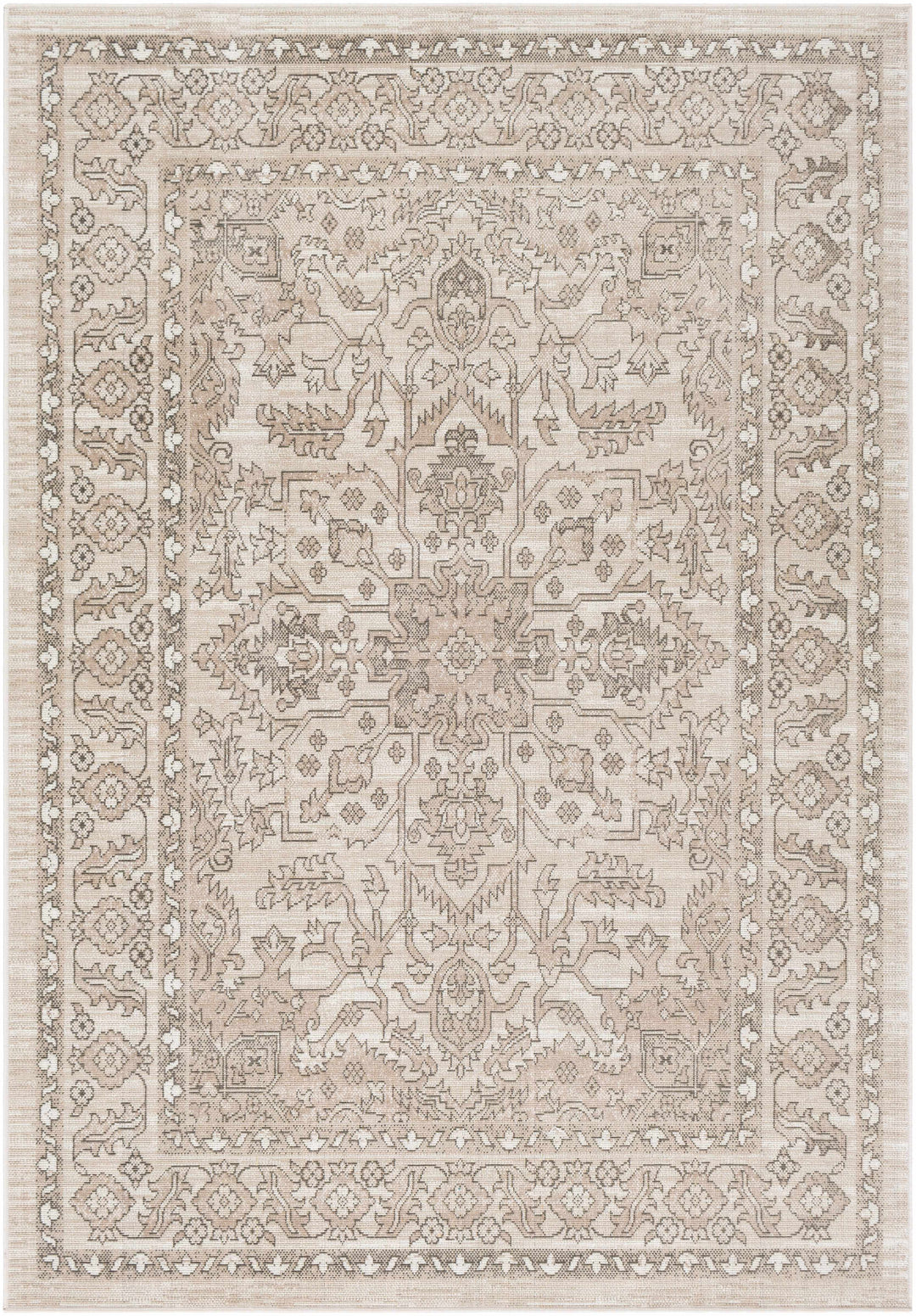 Frenchburg Traditional Style Beige Area Rug