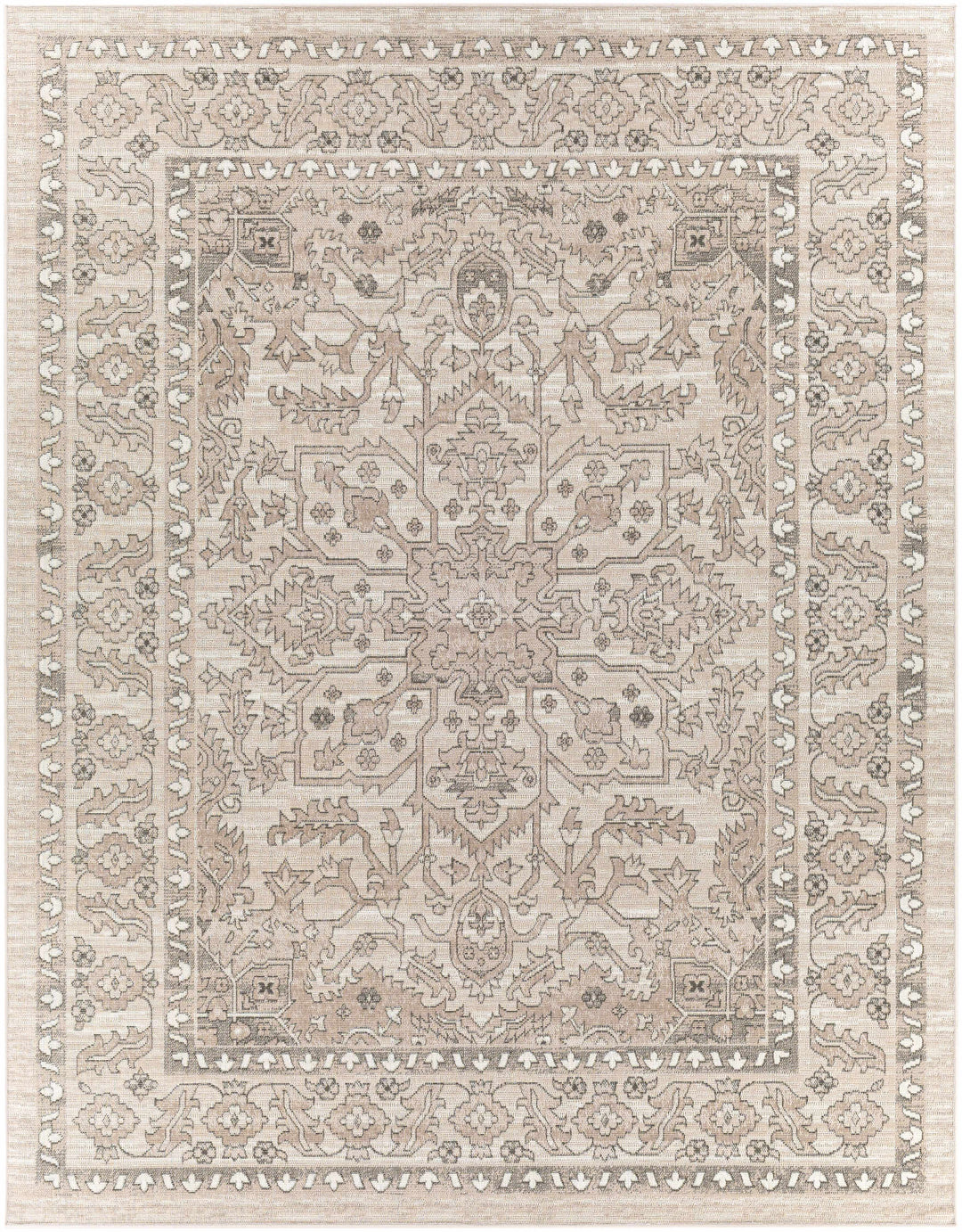 Frenchburg Traditional Style Beige Area Rug