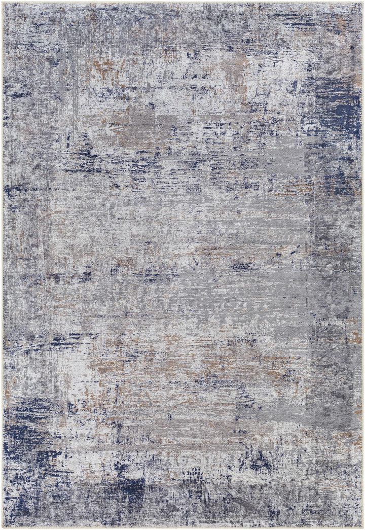 Fairplains Modern Abstract Design Blue Washable Area Rug