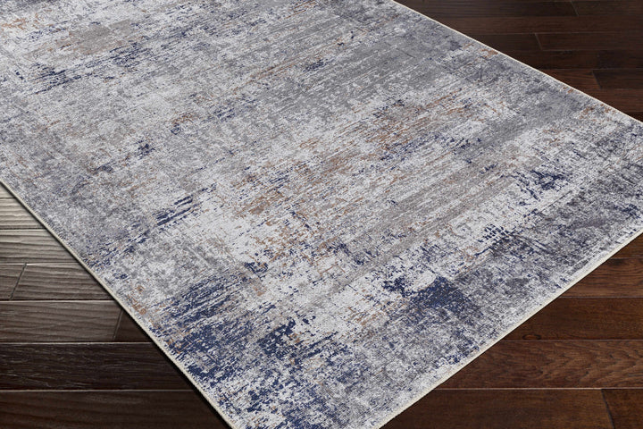 Fairplains Modern Abstract Design Blue Washable Area Rug