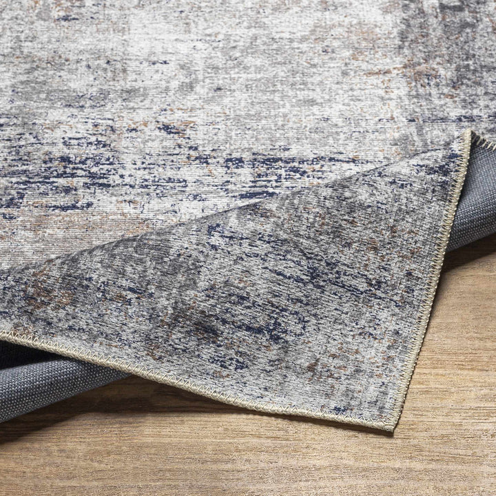 Fairplains Modern Abstract Design Blue Washable Area Rug