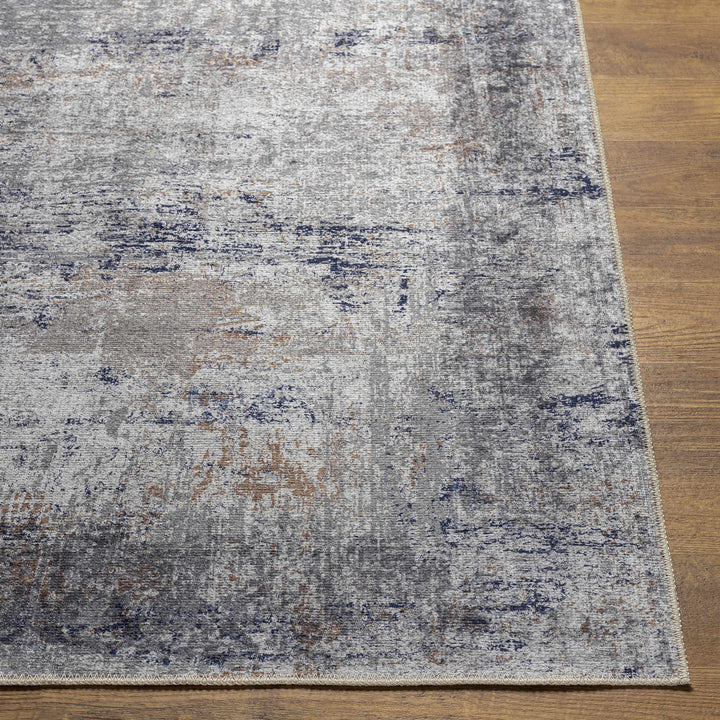Fairplains Modern Abstract Design Blue Washable Area Rug