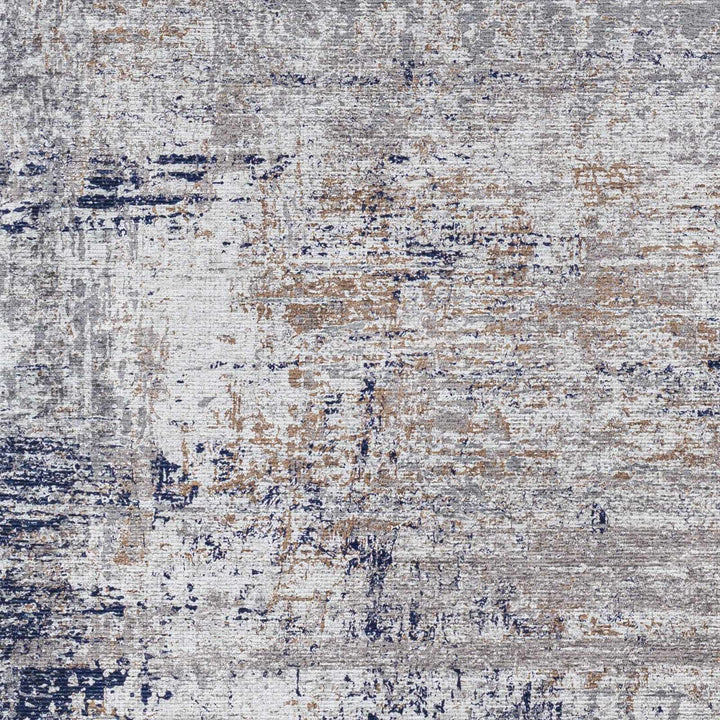 Fairplains Modern Abstract Design Blue Washable Area Rug
