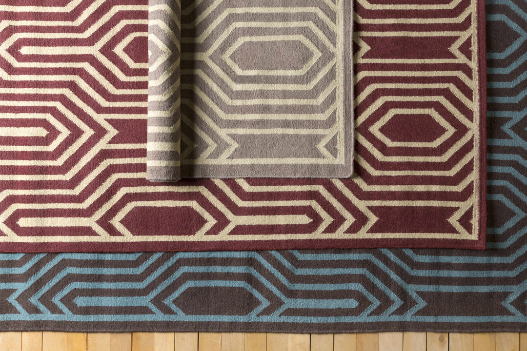 Koosharem Contemporary Style Beige Hand Woven Area Rug
