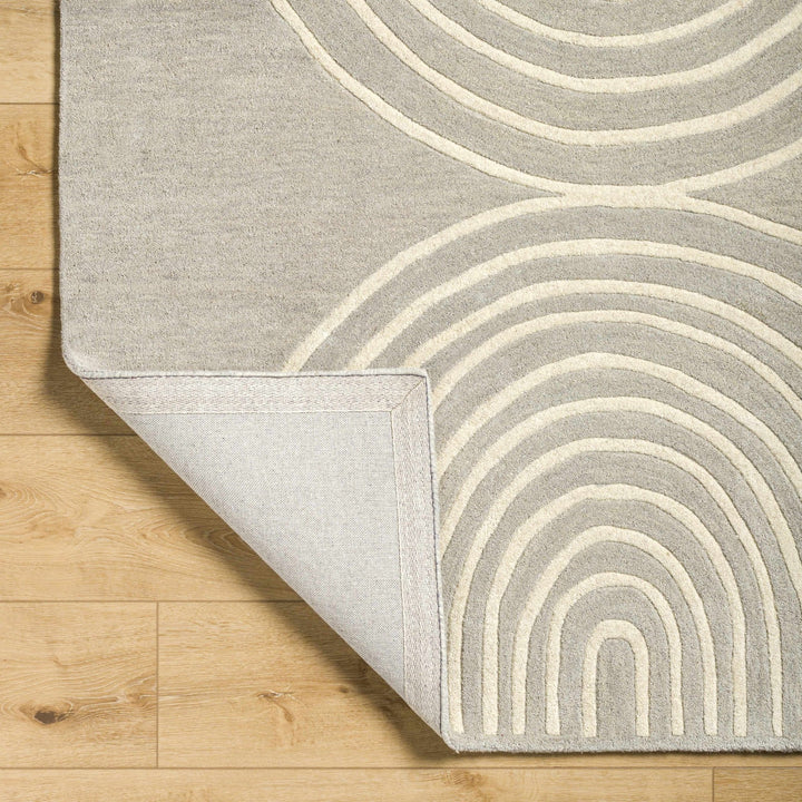 Fuat Contemporary Beige And Gray Hand Tufted Wool Rug - The Rug Decor