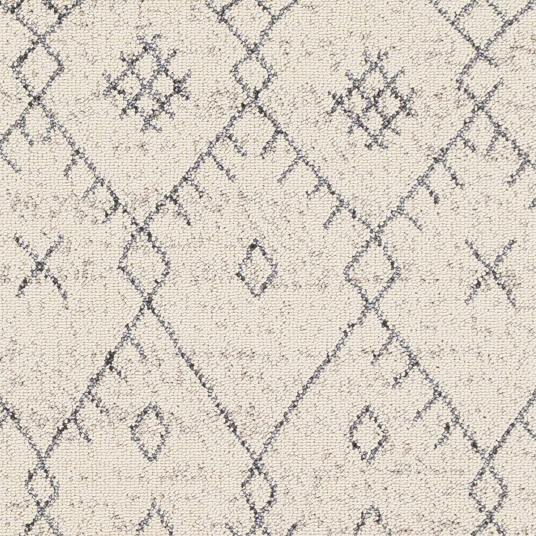 Furman Modern Geometrical Ivory And Gray Area Rug - The Rug Decor