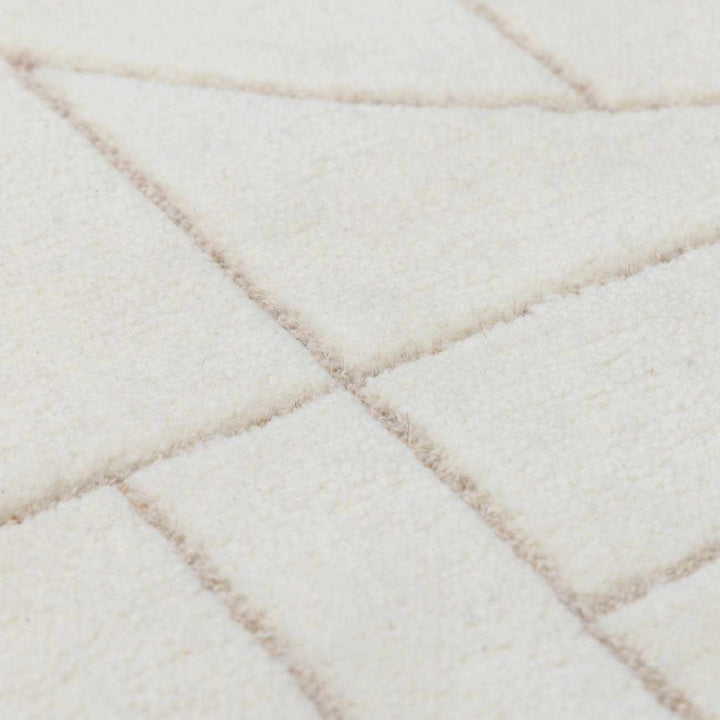 Fusao Modern Geometrical Design Ivory Area Rug - The Rug Decor