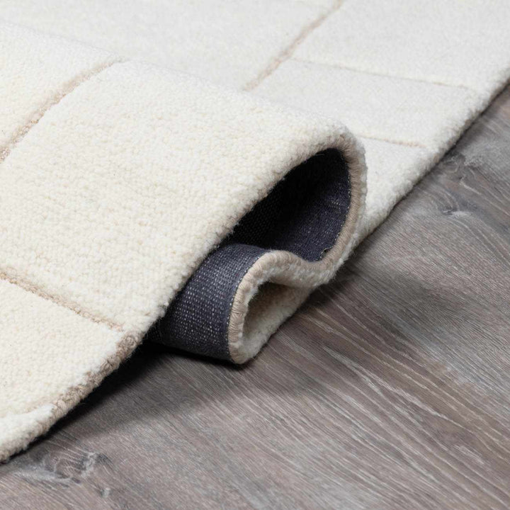 Fusao Modern Geometrical Design Ivory Area Rug - The Rug Decor