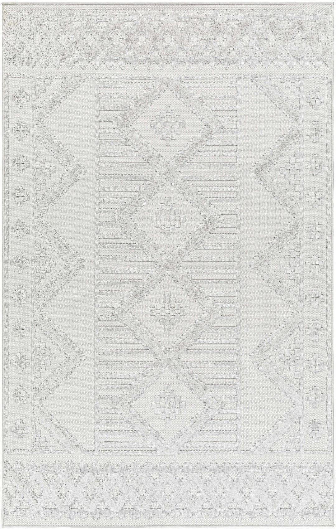 Gabin Contemporary Style Gray Outdoor Rug - The Rug Decor