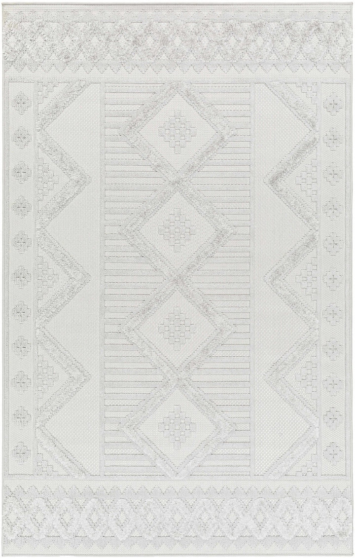 Gabin Contemporary Style Gray Outdoor Rug - The Rug Decor