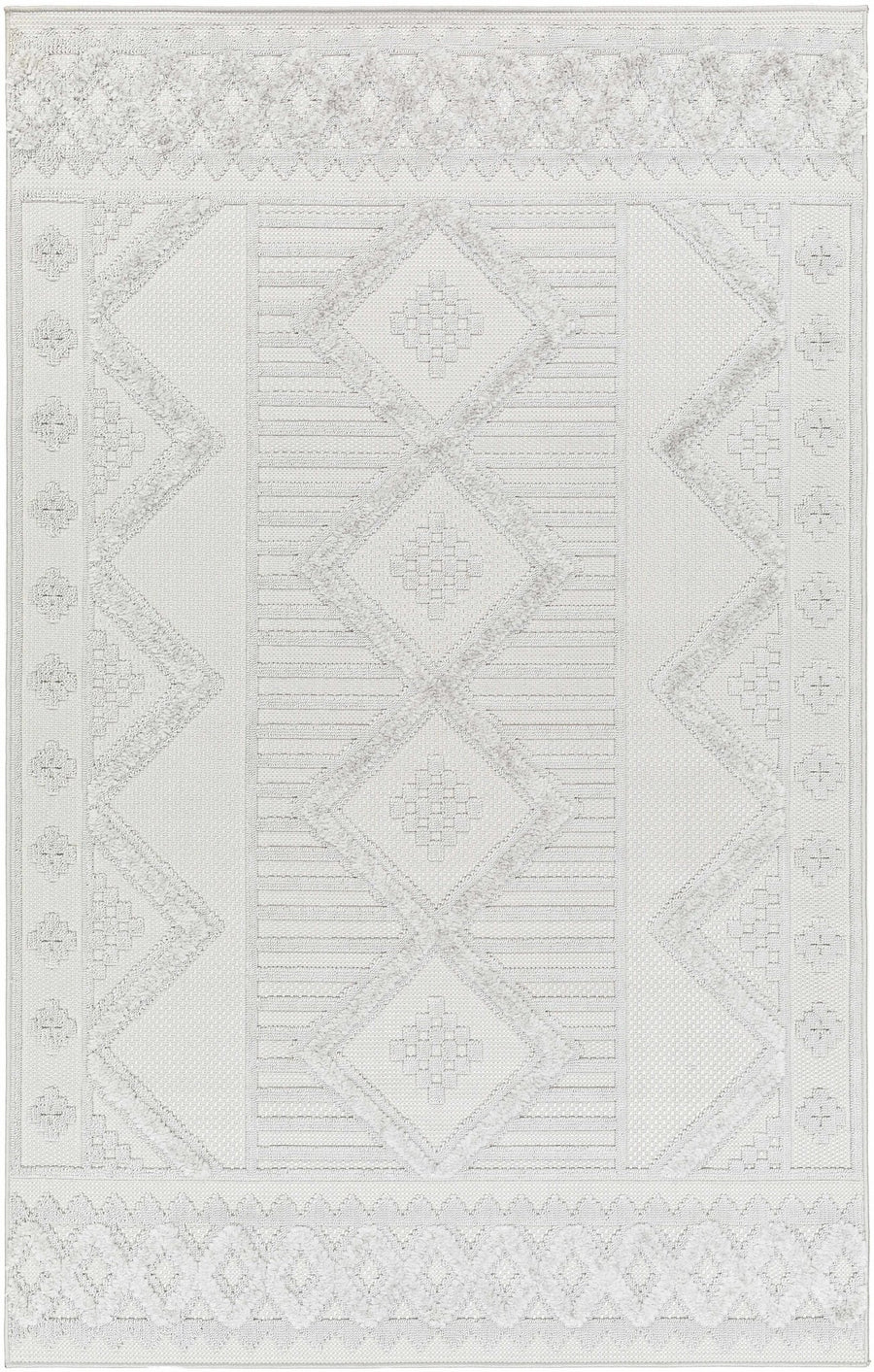 Gabin Contemporary Style Gray Outdoor Rug - The Rug Decor