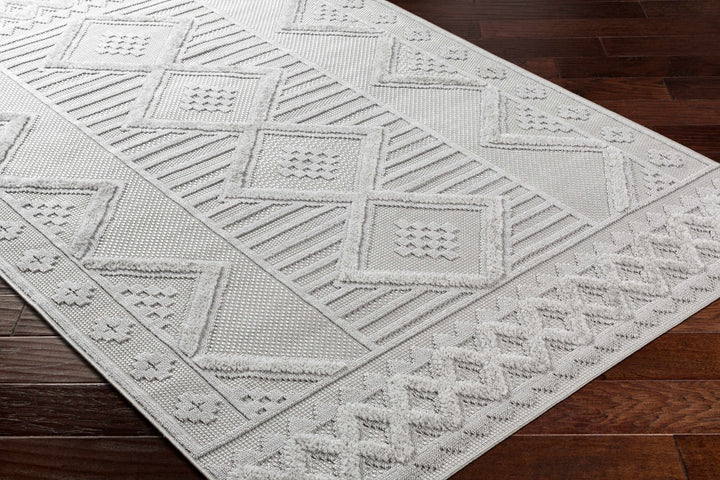 Gabin Contemporary Style Gray Outdoor Rug - The Rug Decor