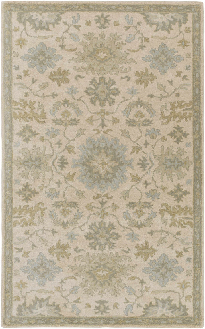 Gainesboro Traditional Oushak Beige And Gray Hand Tufted Wool Rug - The Rug Decor