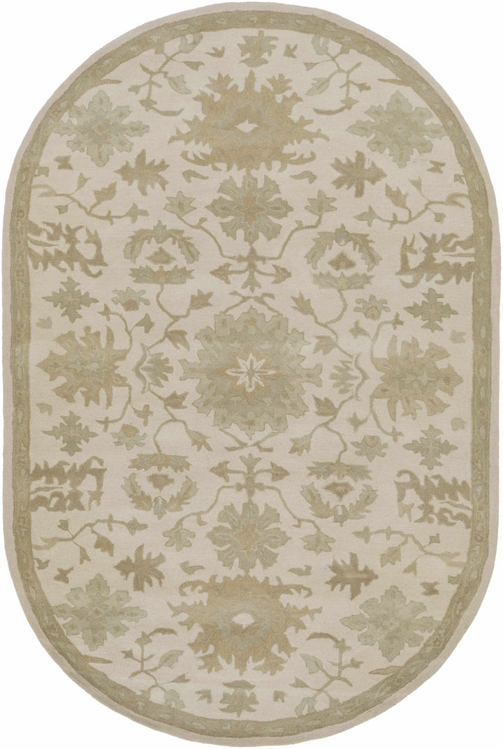 Gainesboro Traditional Oushak Beige And Gray Hand Tufted Wool Rug - The Rug Decor