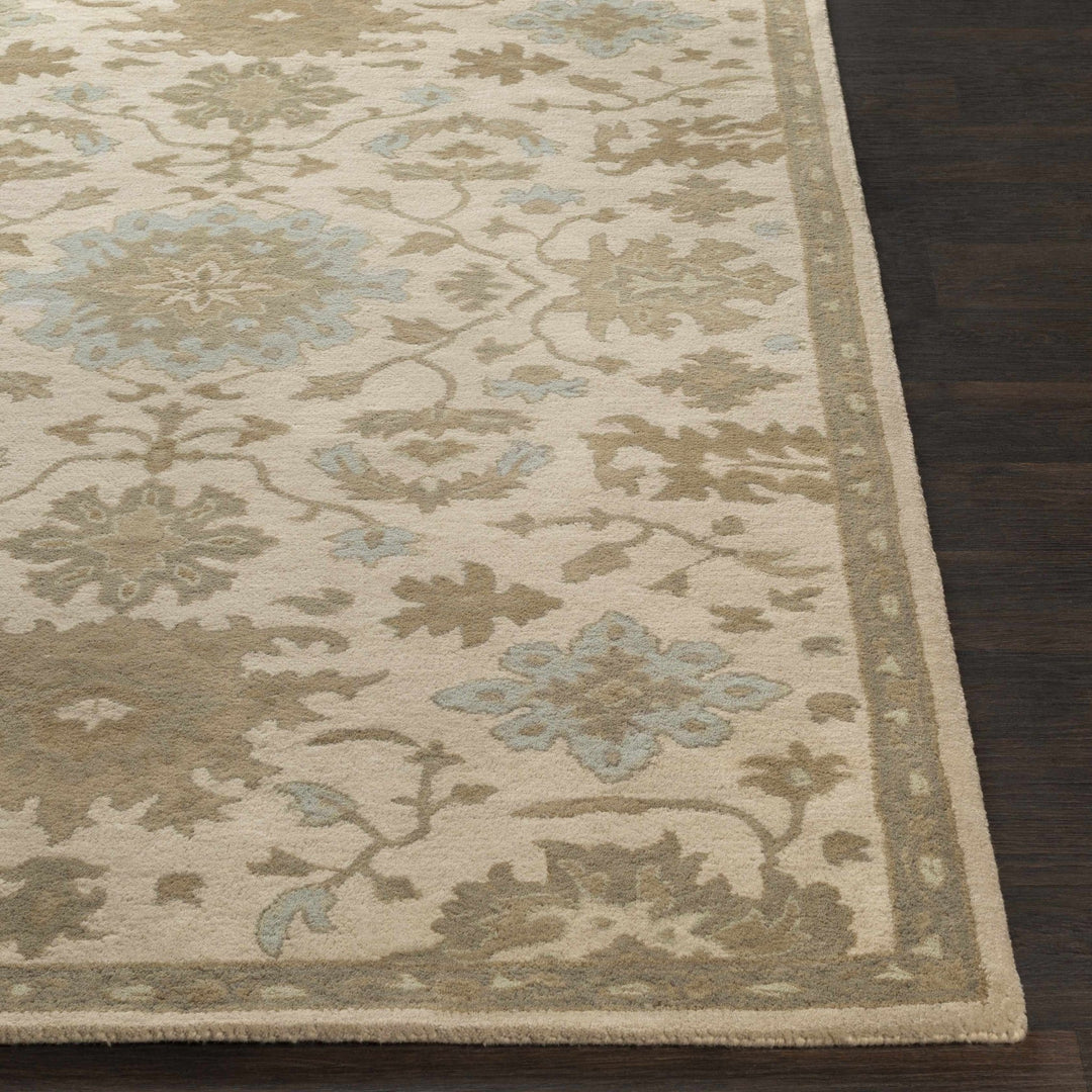 Gainesboro Traditional Oushak Beige And Gray Hand Tufted Wool Rug - The Rug Decor