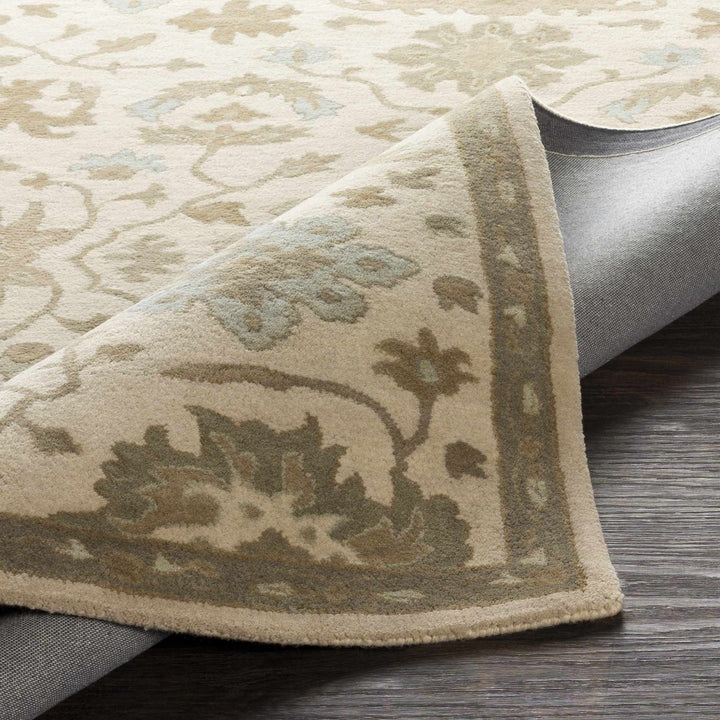 Gainesboro Traditional Oushak Beige And Gray Hand Tufted Wool Rug - The Rug Decor