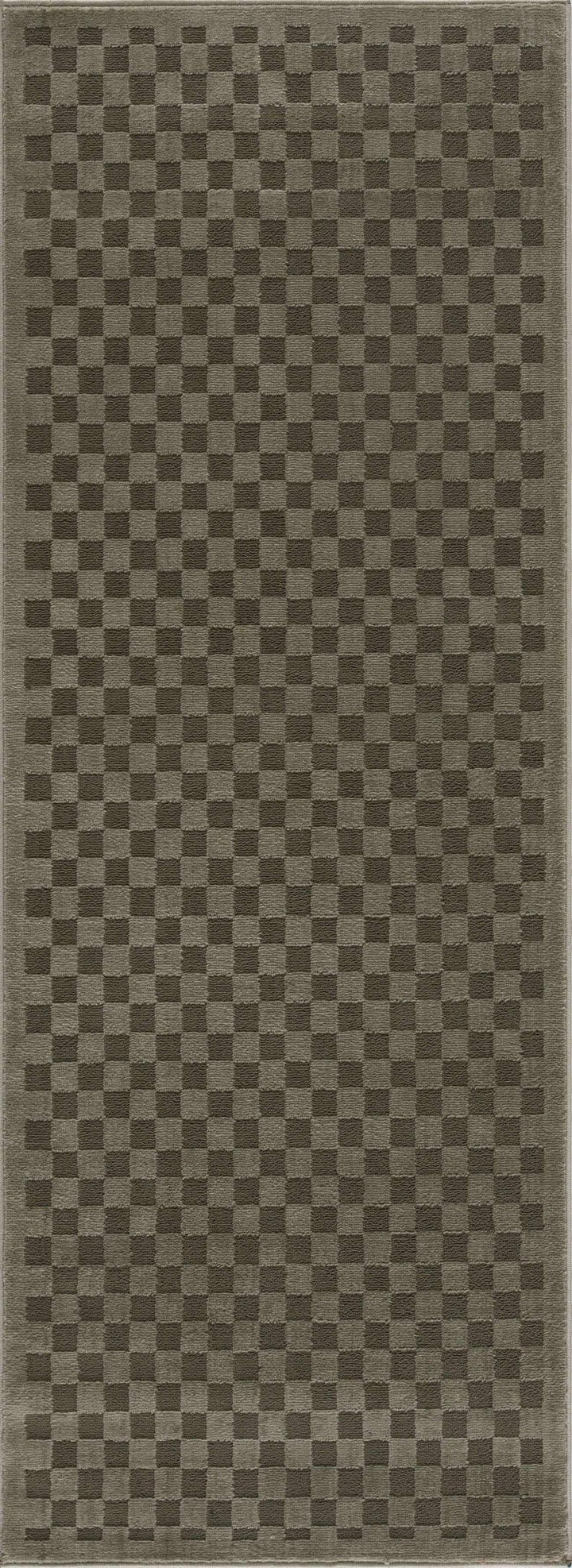 Gaiwan Modern Checkered Design Green Washable Area Rug - The Rug Decor