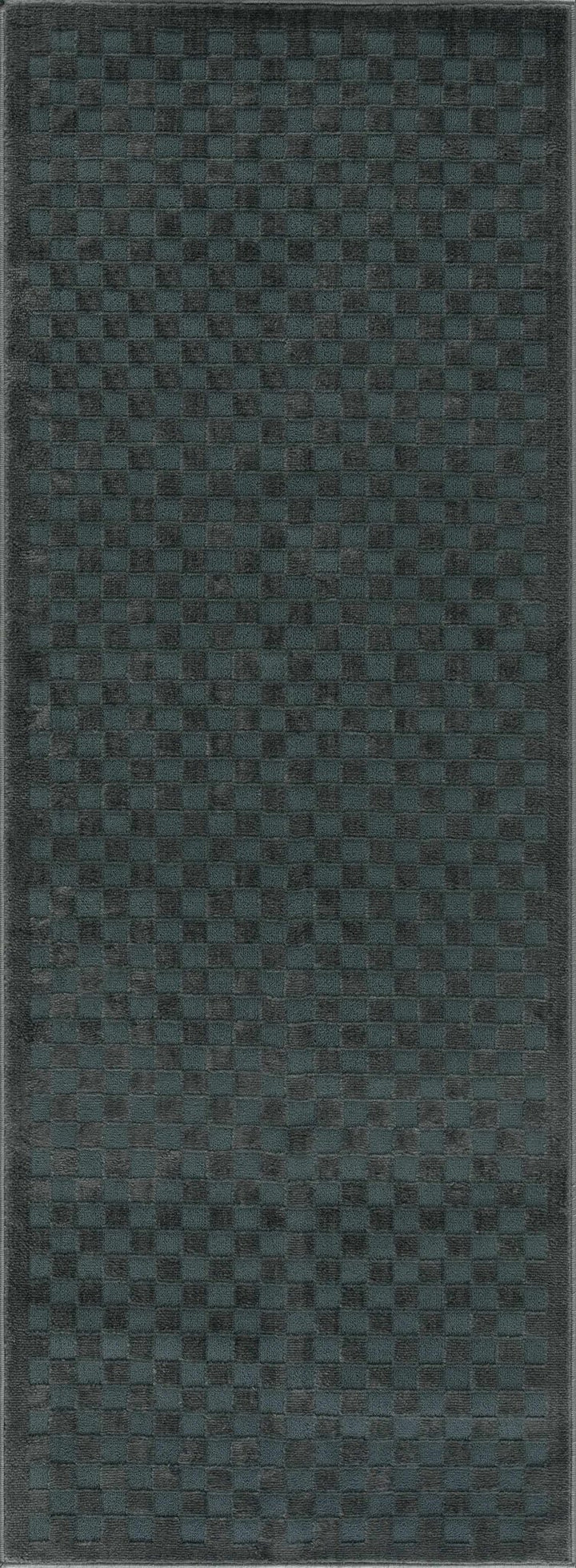 Gaiwan Modern Checkered Pattern Blue Washable Area Rug - The Rug Decor