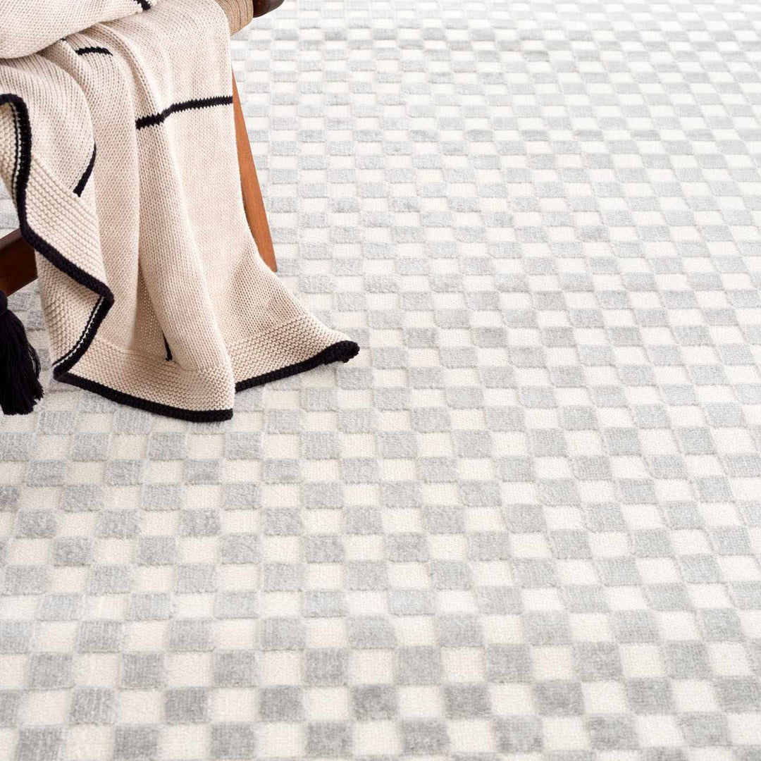 Gaiwan Modern Geometrical Design Gray Washable Area Rug - The Rug Decor