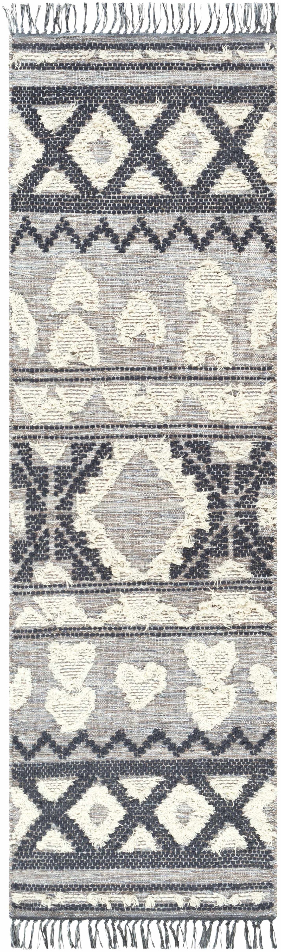 Gakona Modern Style Gray And Ivory Hand Woven Area Rug