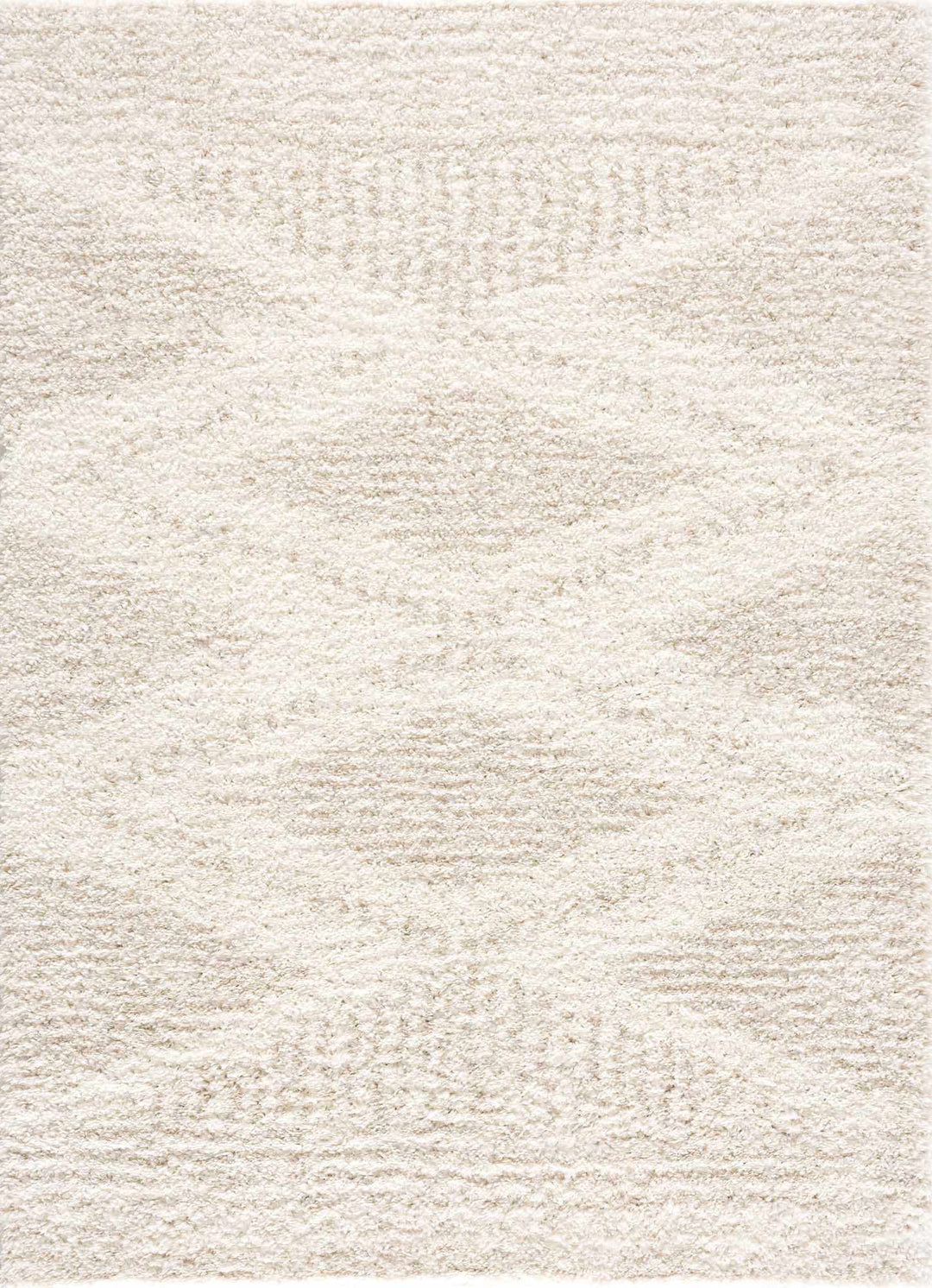 Galaxy Shag Modern Geometrical Ivory and Beige Area Rug - The Rug Decor