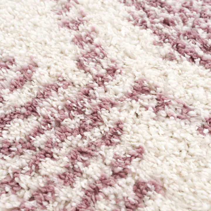 Galaxy Shag Modern Style Pink Area Rug - The Rug Decor
