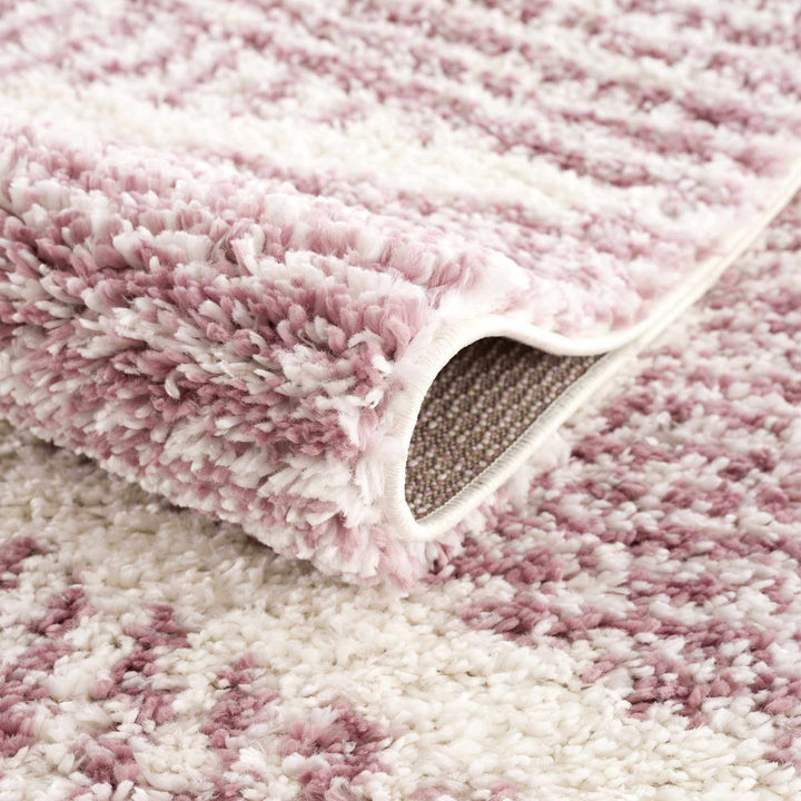 Galaxy Shag Modern Style Pink Area Rug - The Rug Decor