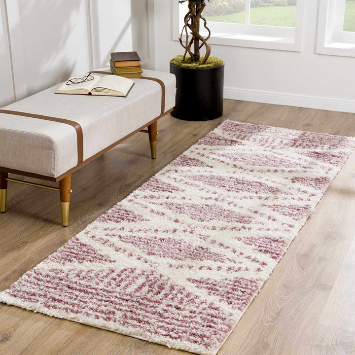 Galaxy Shag Modern Style Pink Area Rug - The Rug Decor