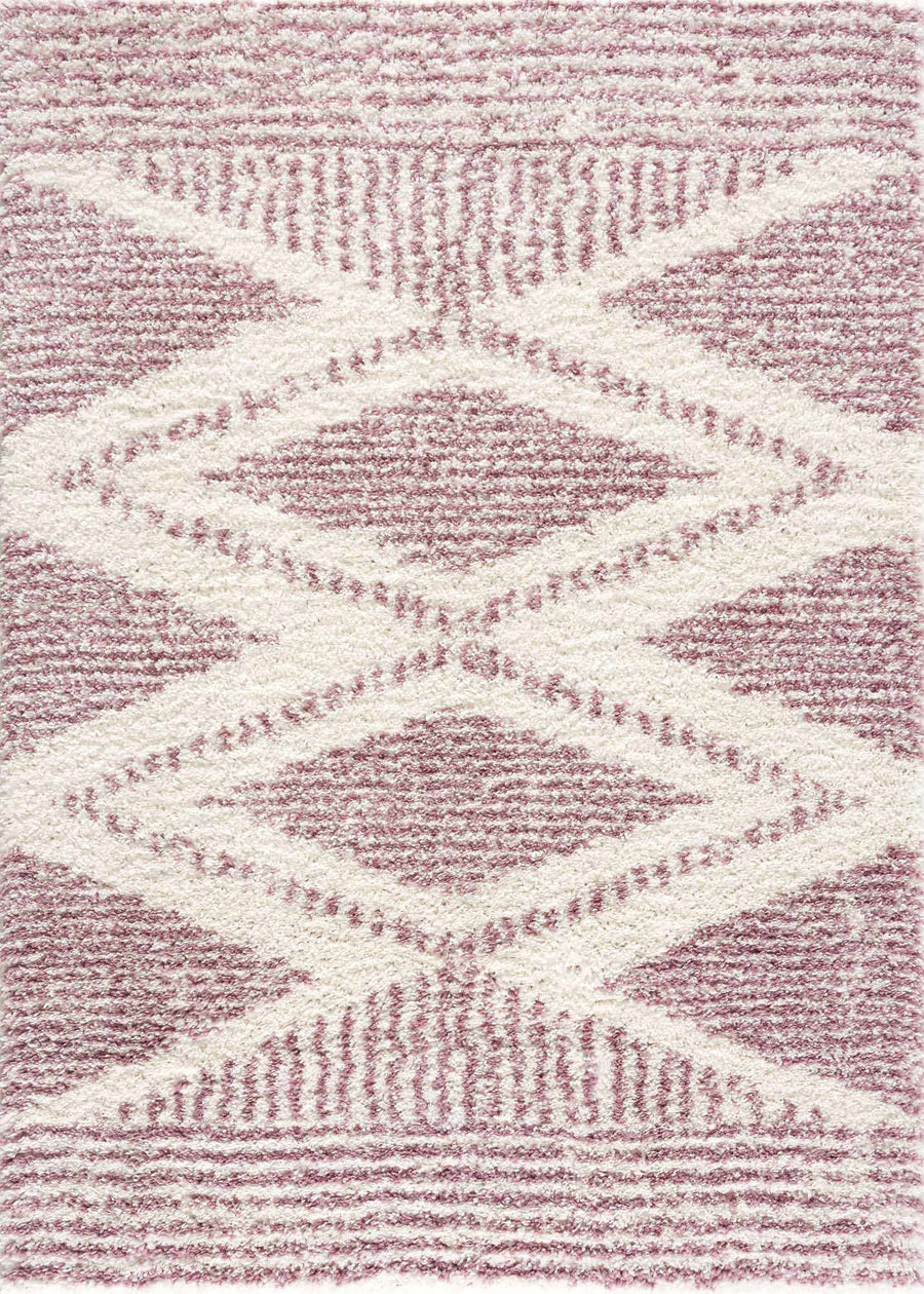 Galaxy Shag Modern Style Pink Area Rug - The Rug Decor