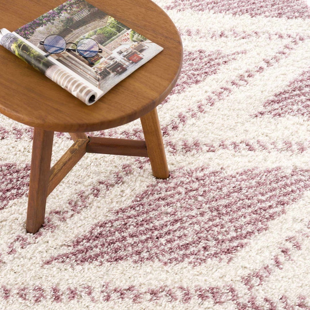 Galaxy Shag Modern Style Pink Area Rug - The Rug Decor