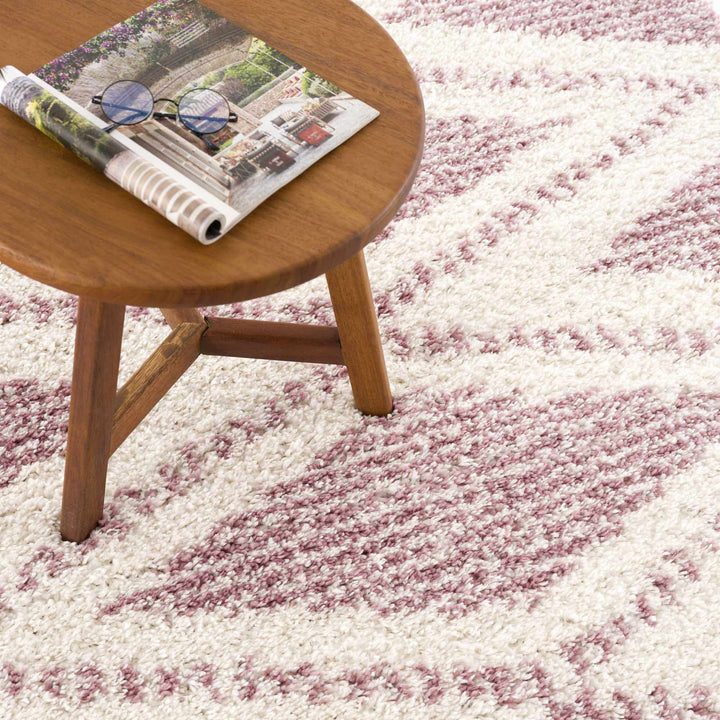 Galaxy Shag Modern Style Pink Area Rug - The Rug Decor