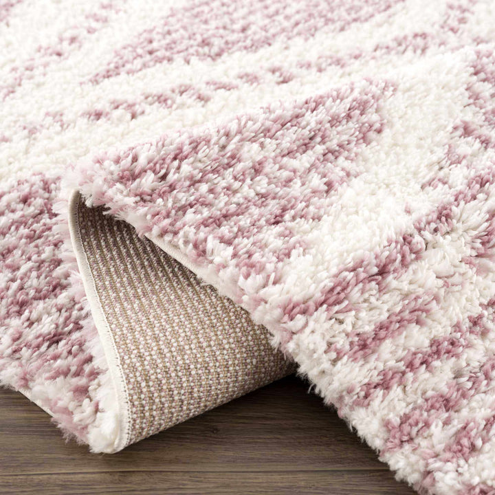 Galaxy Shag Modern Style Pink Area Rug - The Rug Decor