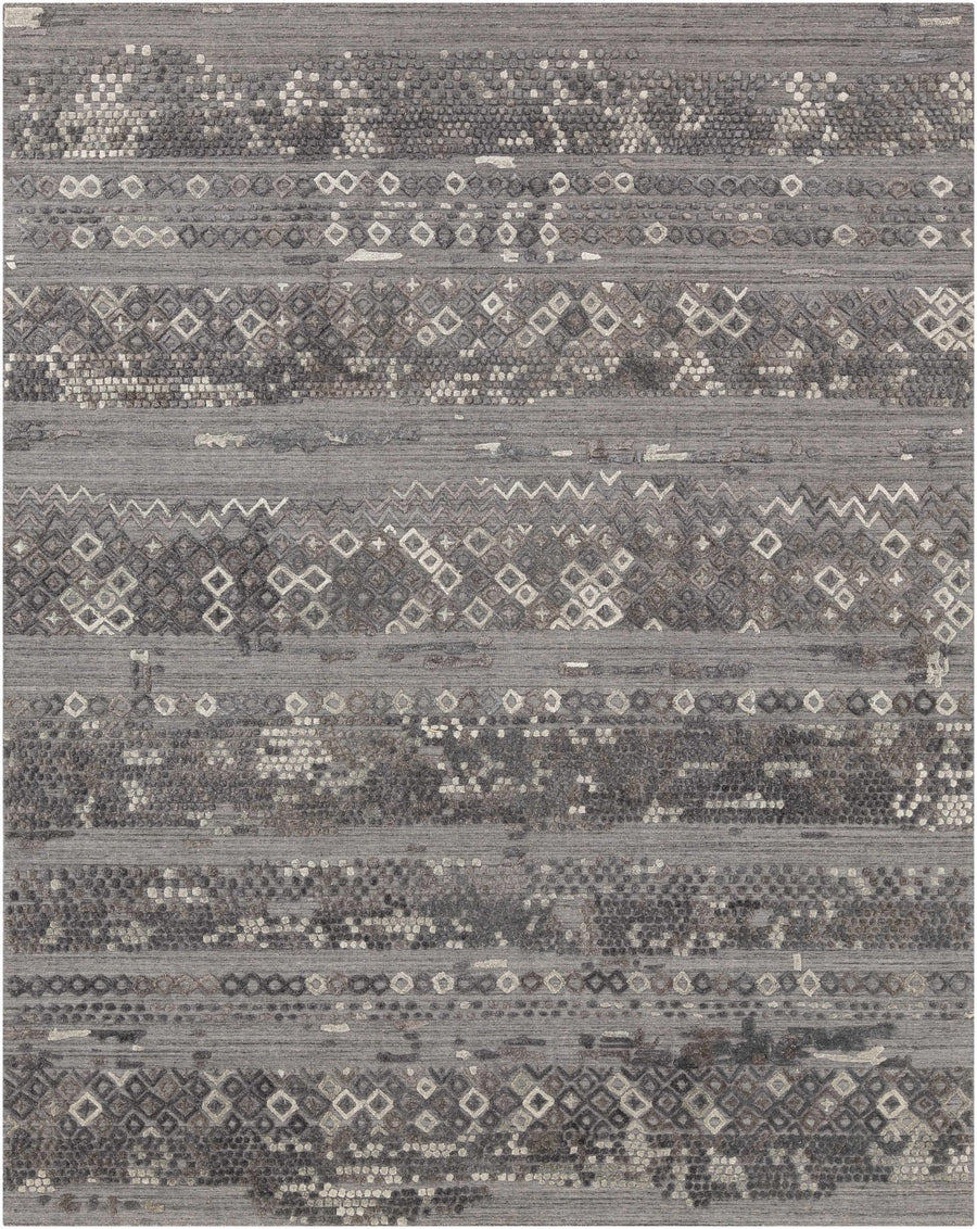Galchutt Charcoal Modern Style Hand Loomed Area Rug - The Rug Decor