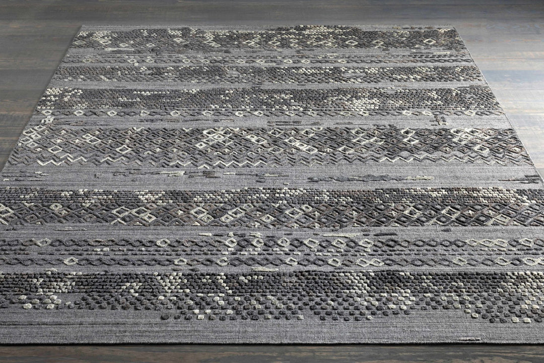 Galchutt Charcoal Modern Style Hand Loomed Area Rug - The Rug Decor
