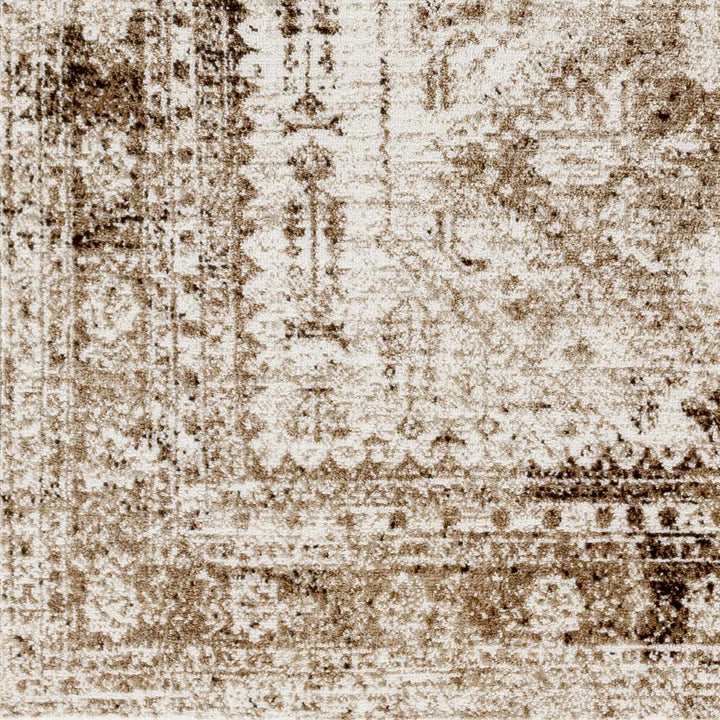 Gali Traditional Distress Brown And Ivory Rug - The Rug Decor