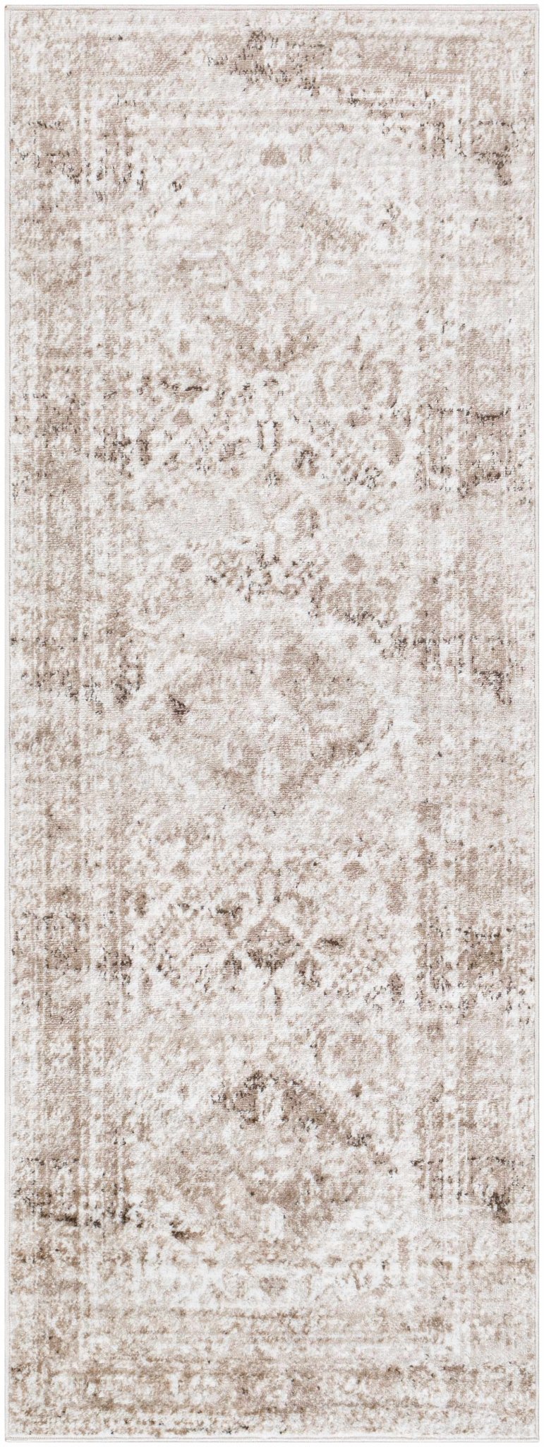 Gali Traditional Distress Brown And Ivory Rug - The Rug Decor