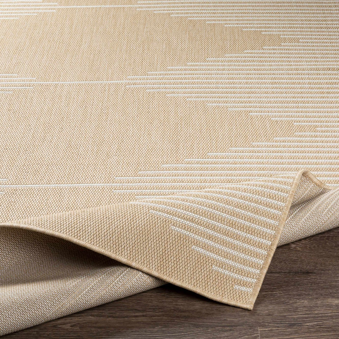 Galston Beige And Ivory Modern Style Outdoor Area Rug - The Rug Decor