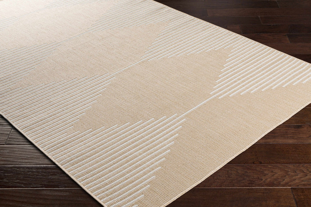 Galston Beige And Ivory Modern Style Outdoor Area Rug - The Rug Decor