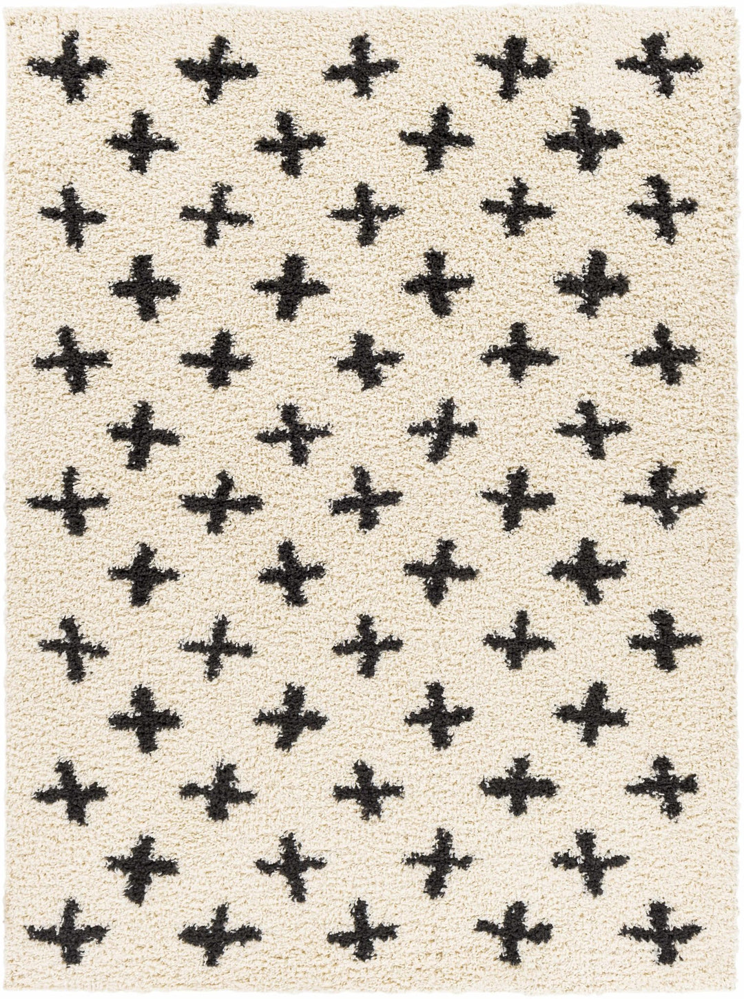 Gambo Modern Style Ivory And Black Area Rug - The Rug Decor