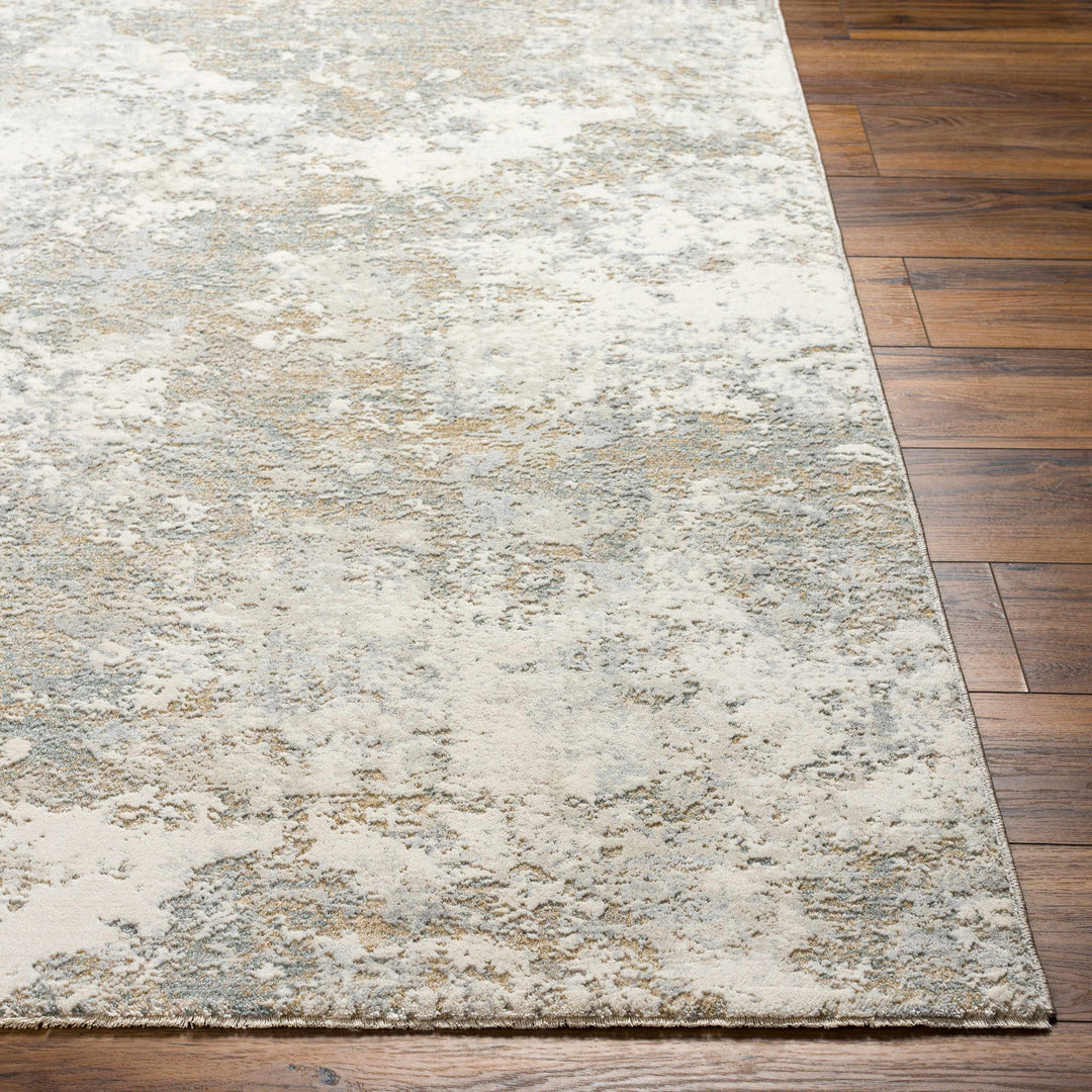 Ganit Beige And Gray Contemporary Abstract Design Rug