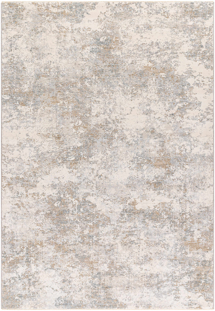 Ganit Beige And Gray Contemporary Abstract Design Rug